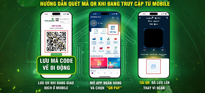 Nap tien bang QR Code tren di dong
