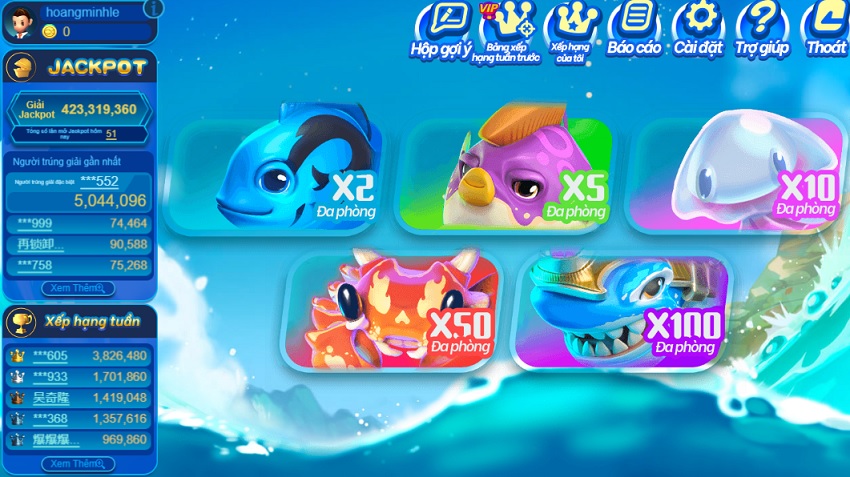 Mo ta ve game Fish Park FB88