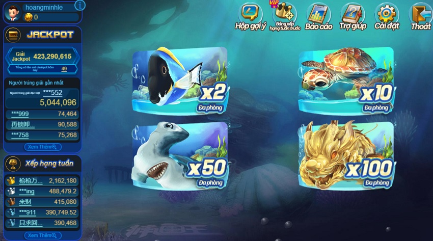 Mo ta ve game Fish Hunter Fb88