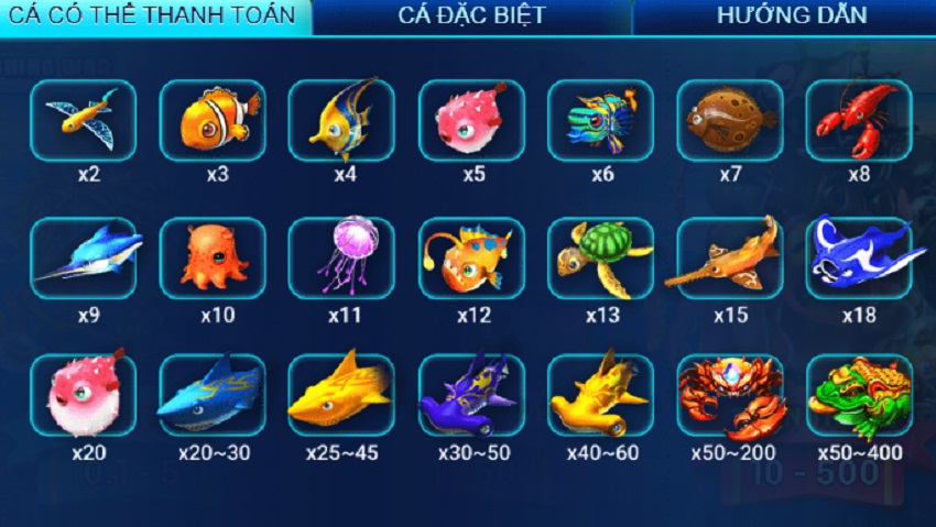 Bang ty le thuong game Fishing War tai JBO